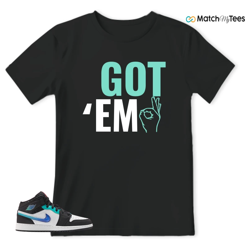 NIKE AIR JORDAN 1 MID RACING SNEAKER Matching Tees t-shirt
