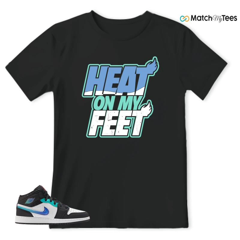 NIKE AIR JORDAN 1 MID RACING SNEAKER Matching Tees t-shirt