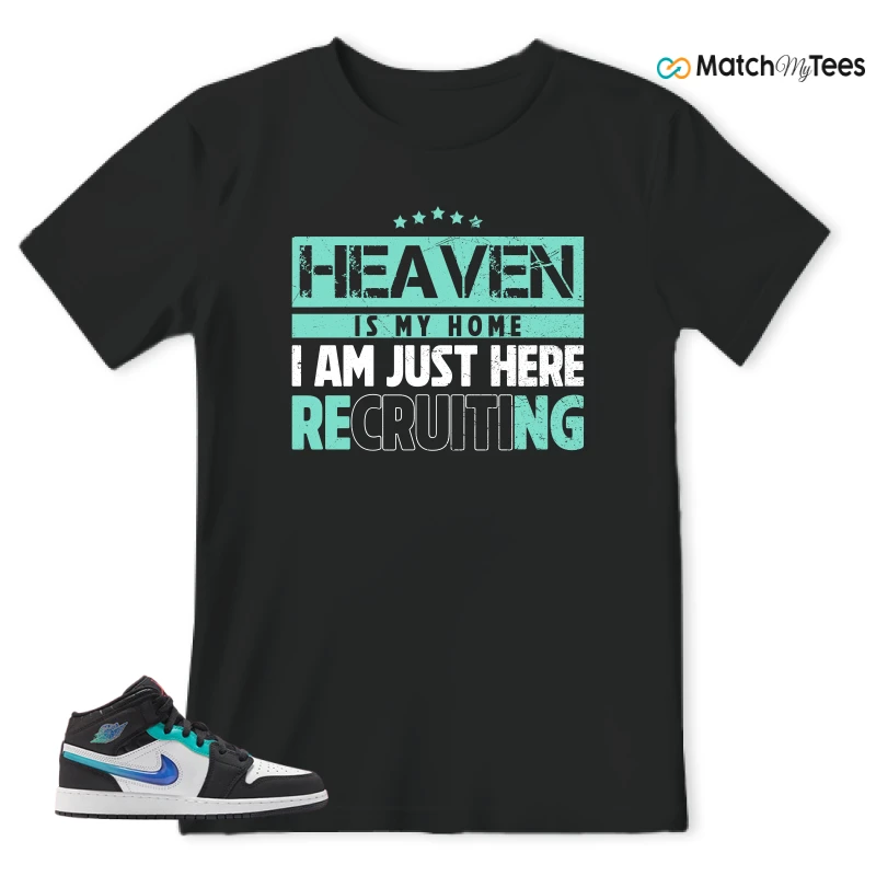 NIKE AIR JORDAN 1 MID RACING SNEAKER Matching Tees t-shirt