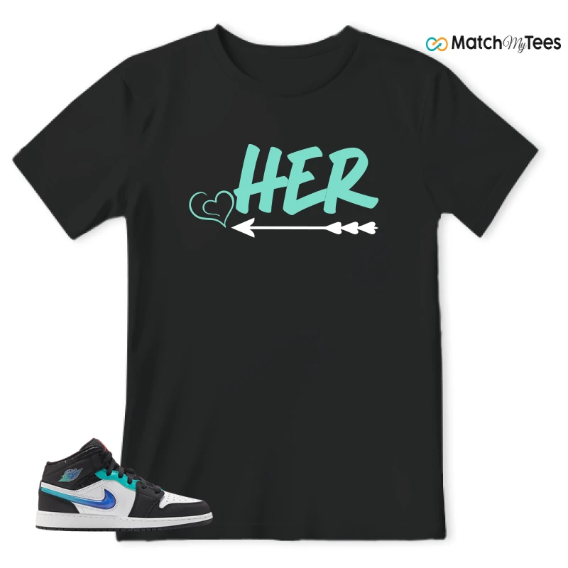 NIKE AIR JORDAN 1 MID RACING SNEAKER Matching Tees t-shirt