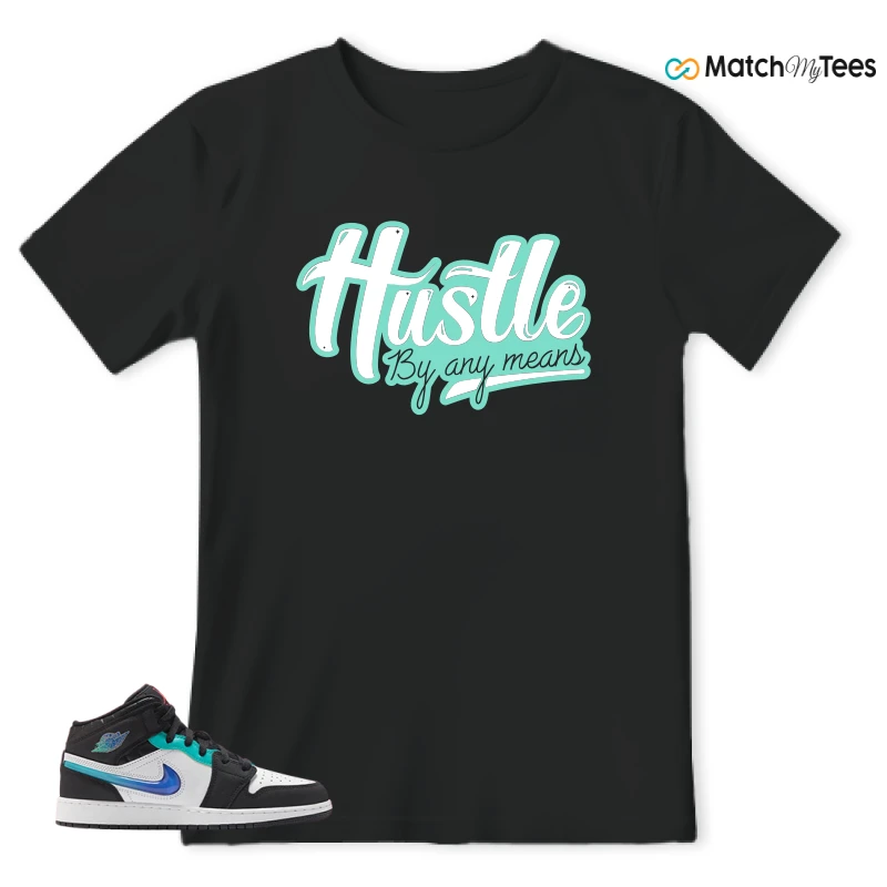 NIKE AIR JORDAN 1 MID RACING SNEAKER Matching Tees t-shirt
