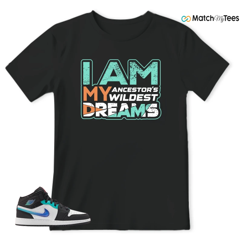 NIKE AIR JORDAN 1 MID RACING SNEAKER Matching Tees t-shirt