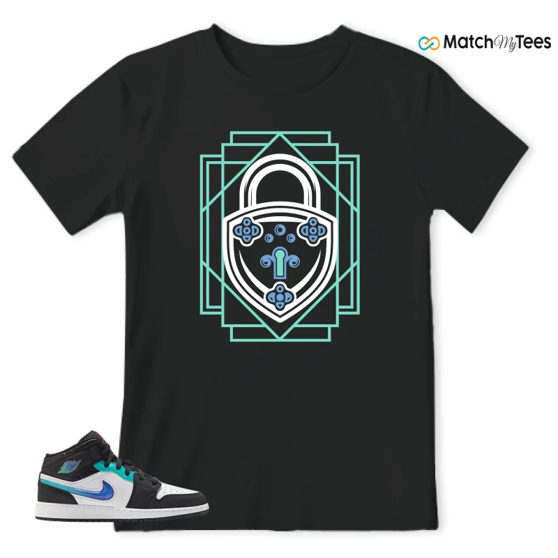 NIKE AIR JORDAN 1 MID RACING SNEAKER Matching Tees t-shirt