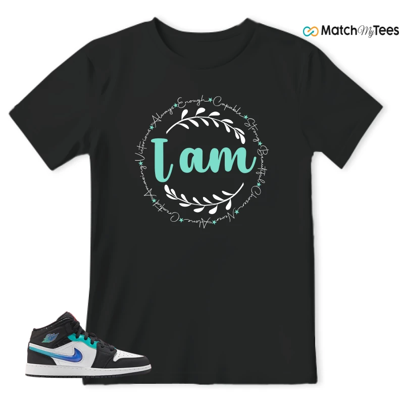 NIKE AIR JORDAN 1 MID RACING SNEAKER Matching Tees t-shirt
