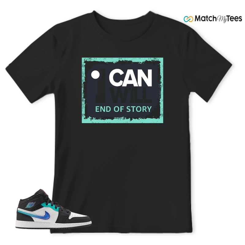 NIKE AIR JORDAN 1 MID RACING SNEAKER Matching Tees t-shirt