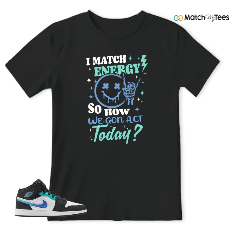 NIKE AIR JORDAN 1 MID RACING SNEAKER Matching Tees t-shirt