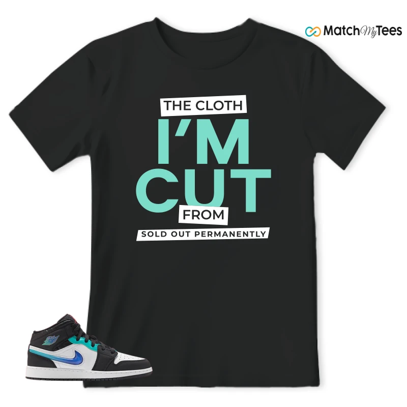 NIKE AIR JORDAN 1 MID RACING SNEAKER Matching Tees t-shirt