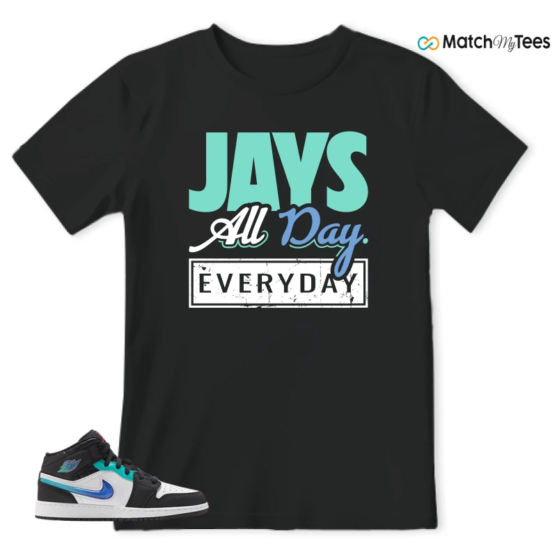NIKE AIR JORDAN 1 MID RACING SNEAKER Matching Tees t-shirt