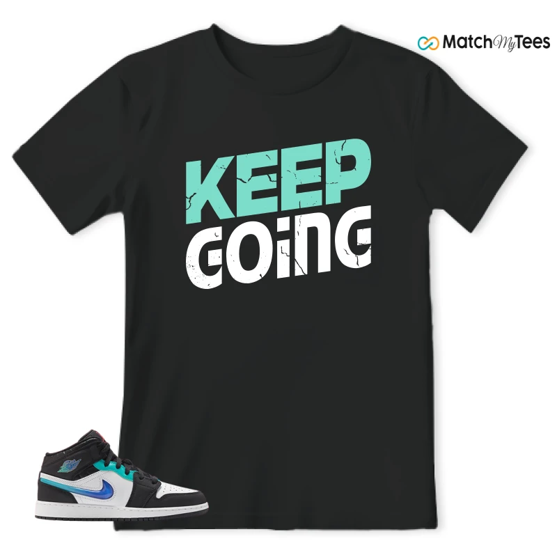 NIKE AIR JORDAN 1 MID RACING SNEAKER Matching Tees t-shirt