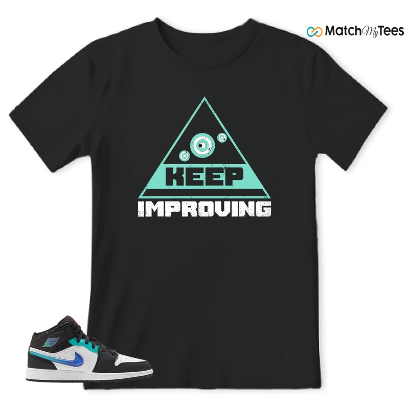 NIKE AIR JORDAN 1 MID RACING SNEAKER Matching Tees t-shirt
