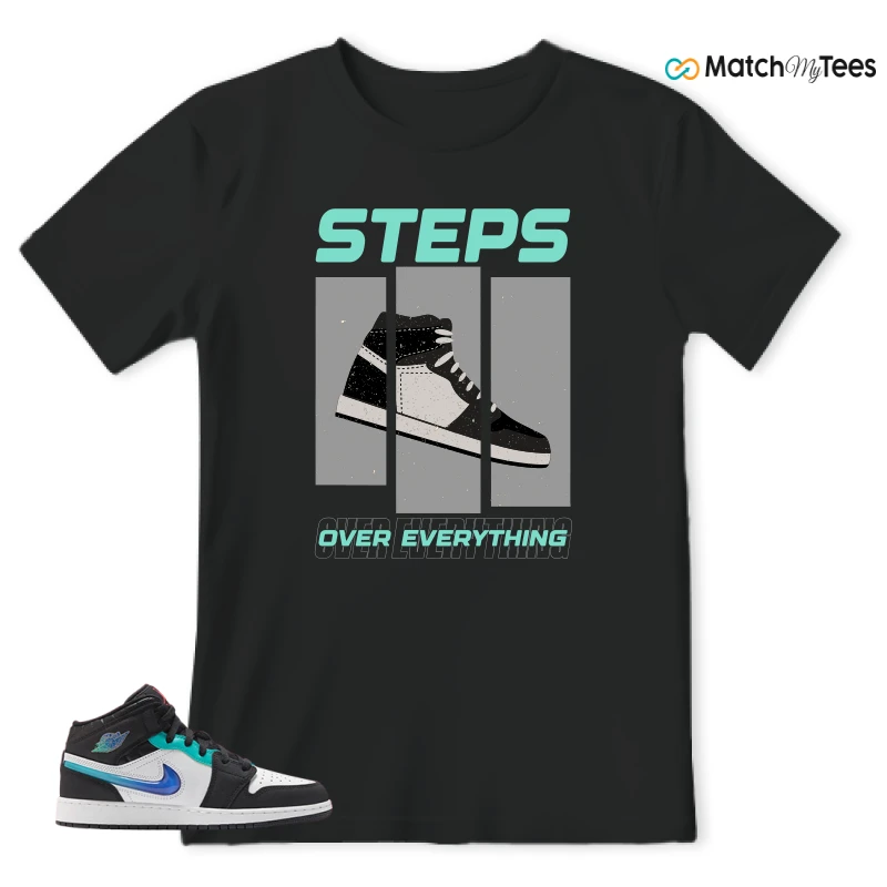 NIKE AIR JORDAN 1 MID RACING SNEAKER Matching Tees t-shirt
