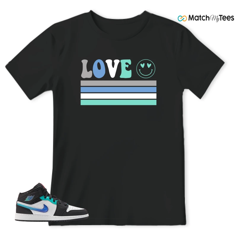 NIKE AIR JORDAN 1 MID RACING SNEAKER Matching Tees t-shirt