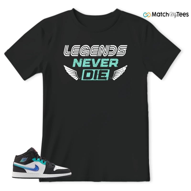 NIKE AIR JORDAN 1 MID RACING SNEAKER Matching Tees t-shirt