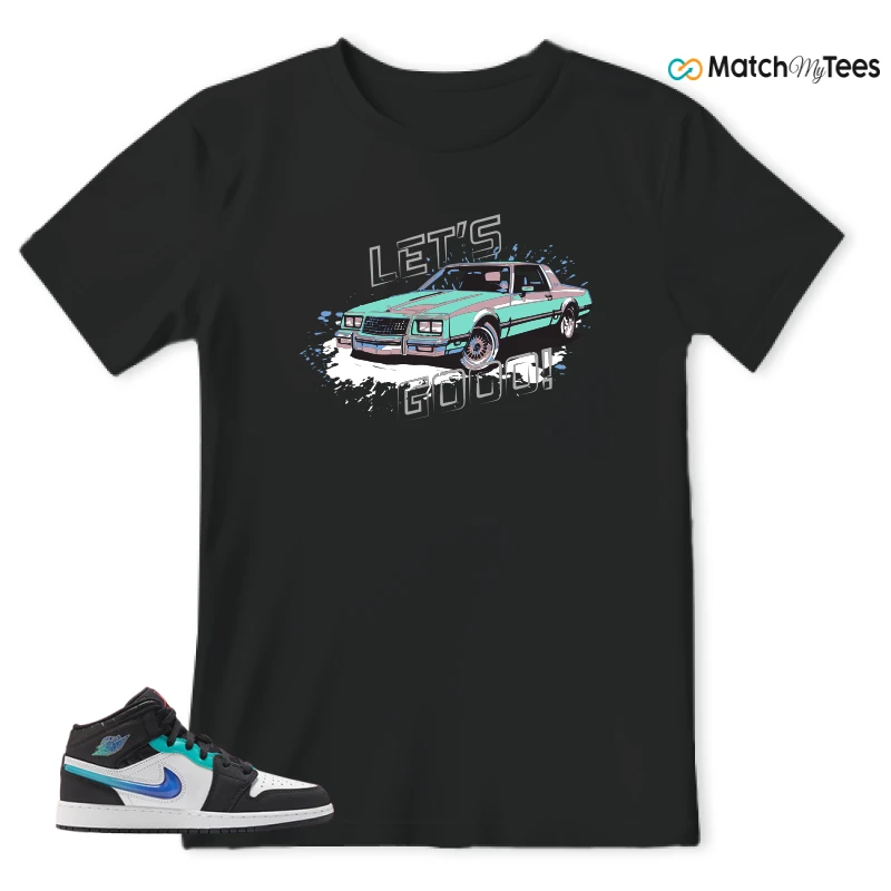 NIKE AIR JORDAN 1 MID RACING SNEAKER Matching Tees t-shirt