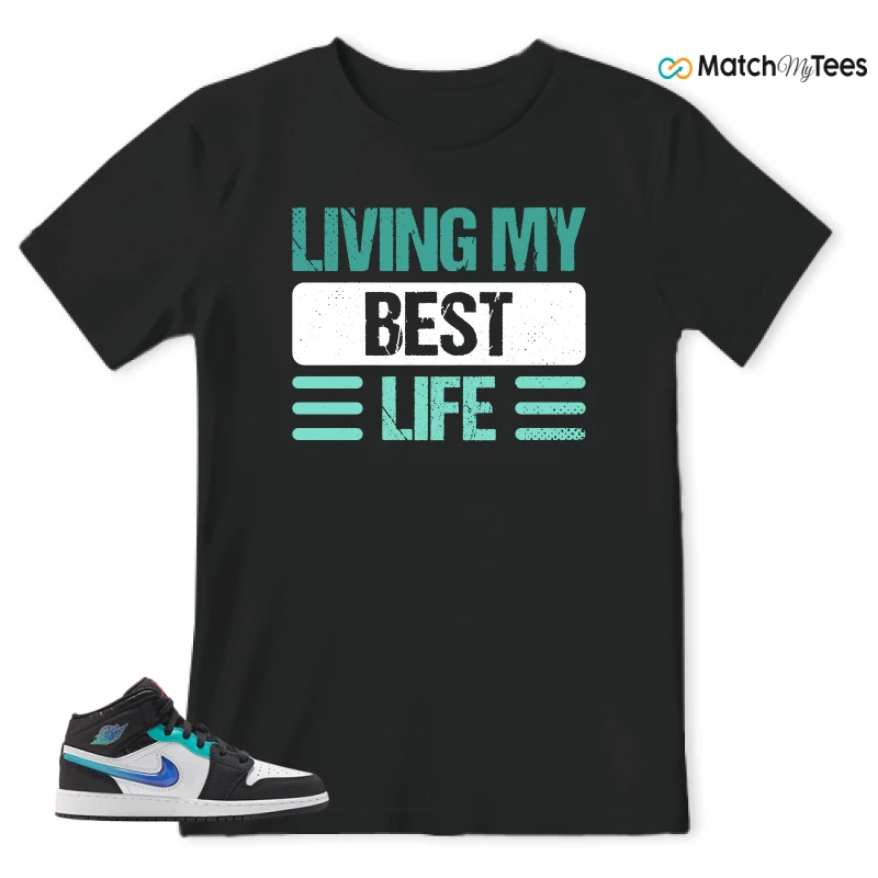 NIKE AIR JORDAN 1 MID RACING SNEAKER Matching Tees t-shirt