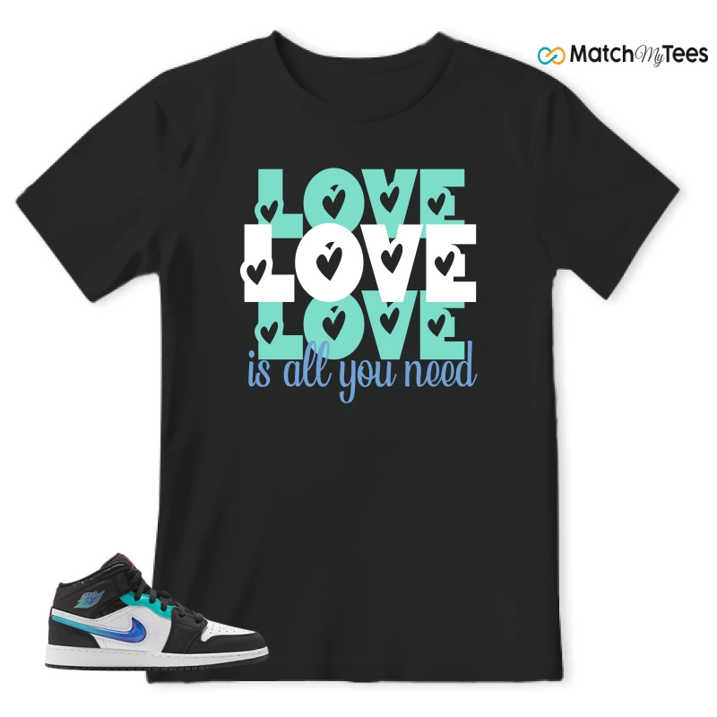 NIKE AIR JORDAN 1 MID RACING SNEAKER Matching Tees t-shirt