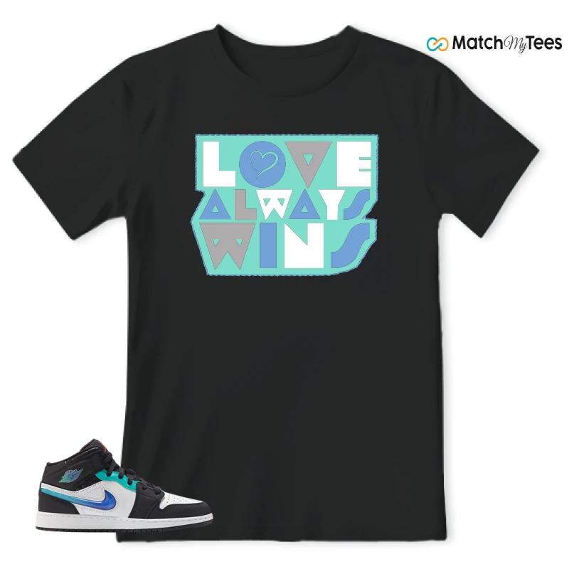 NIKE AIR JORDAN 1 MID RACING SNEAKER Matching Tees t-shirt