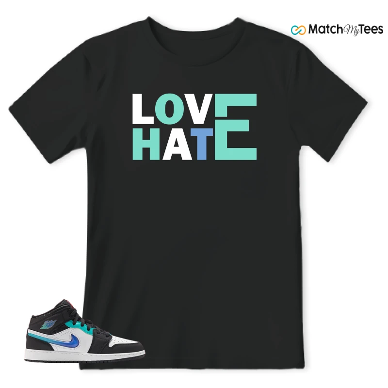 NIKE AIR JORDAN 1 MID RACING SNEAKER Matching Tees t-shirt