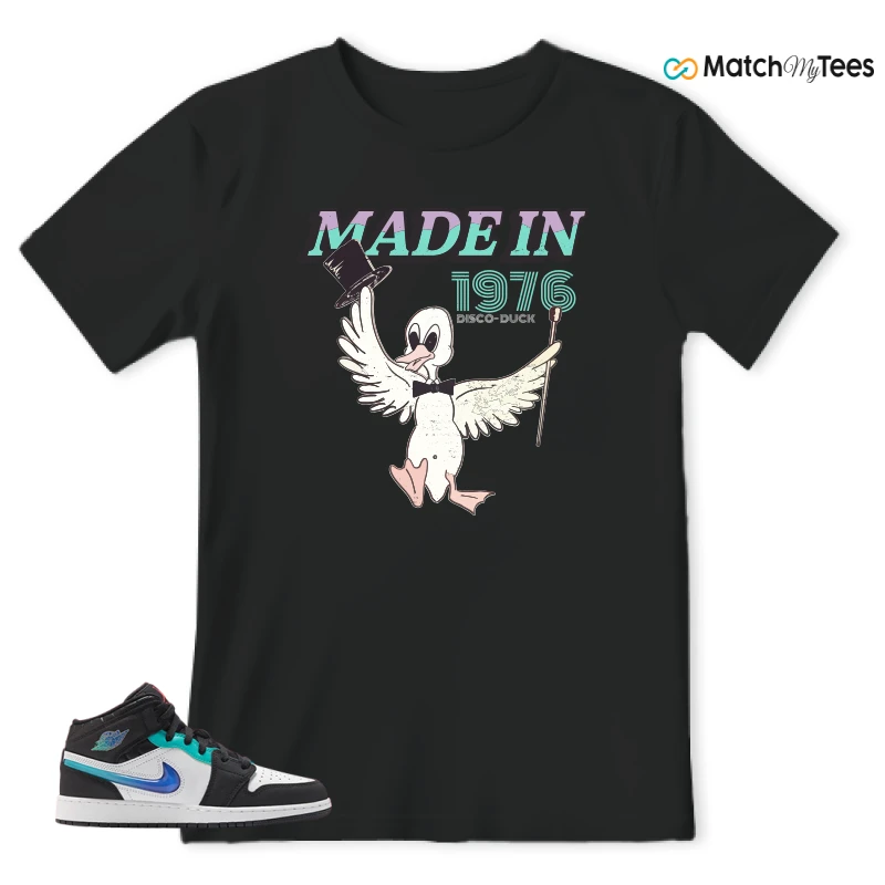 NIKE AIR JORDAN 1 MID RACING SNEAKER Matching Tees t-shirt