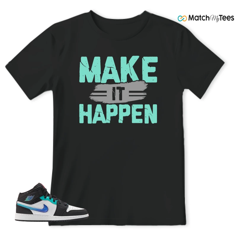 NIKE AIR JORDAN 1 MID RACING SNEAKER Matching Tees t-shirt