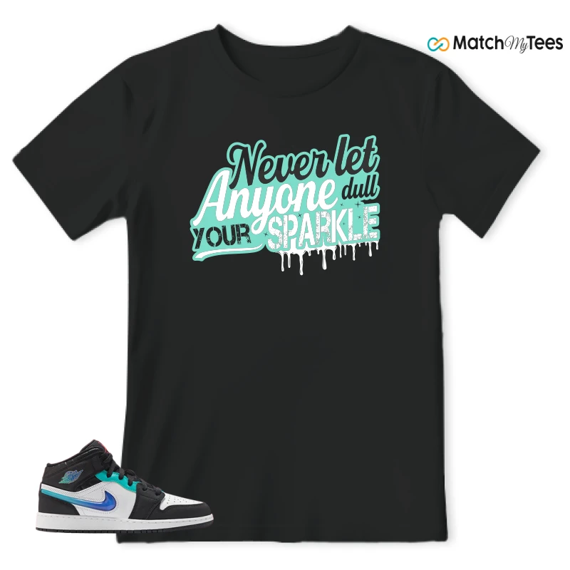 NIKE AIR JORDAN 1 MID RACING SNEAKER Matching Tees t-shirt