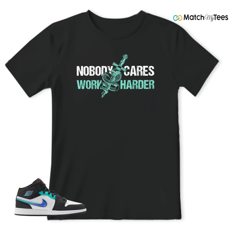 NIKE AIR JORDAN 1 MID RACING SNEAKER Matching Tees t-shirt