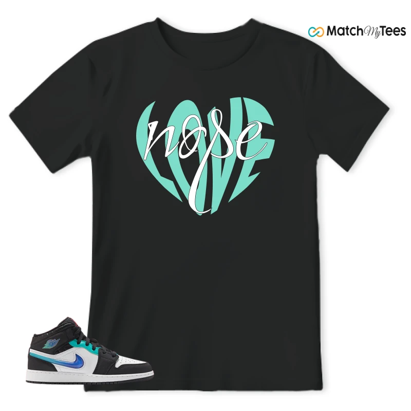 NIKE AIR JORDAN 1 MID RACING SNEAKER Matching Tees t-shirt