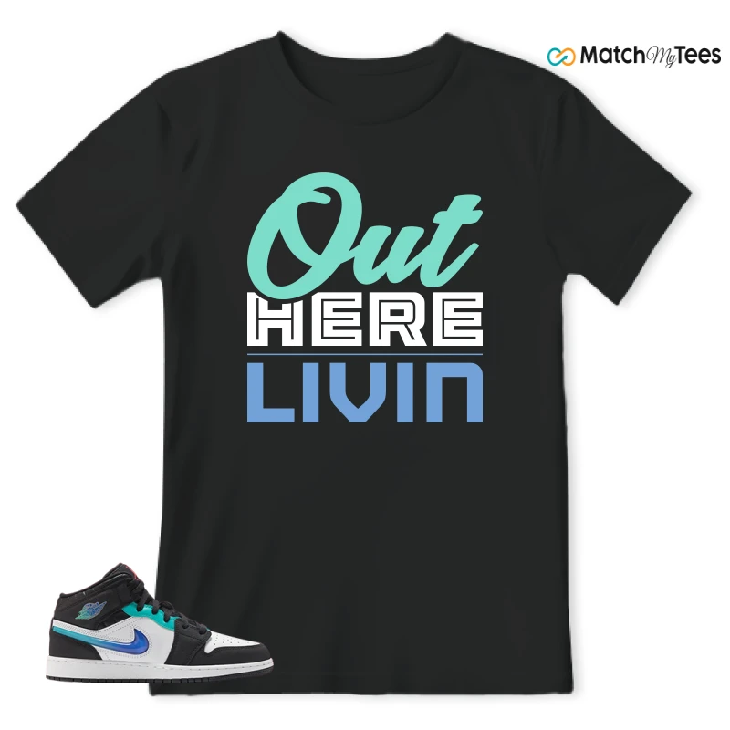 NIKE AIR JORDAN 1 MID RACING SNEAKER Matching Tees t-shirt