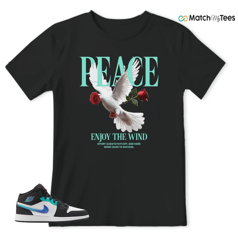 NIKE AIR JORDAN 1 MID RACING SNEAKER Matching Tees t-shirt