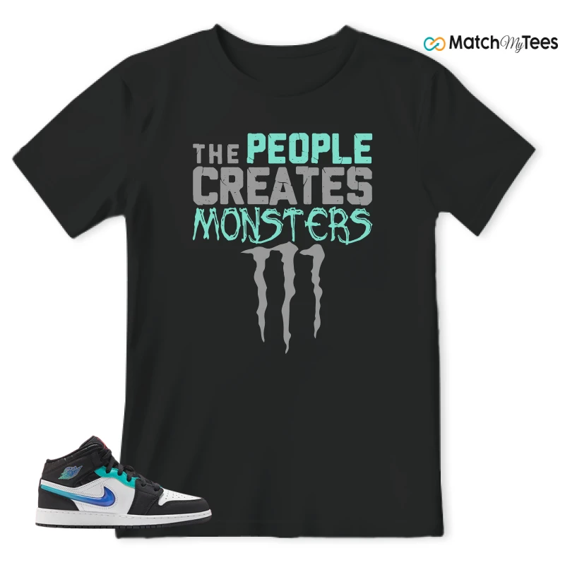 NIKE AIR JORDAN 1 MID RACING SNEAKER Matching Tees t-shirt