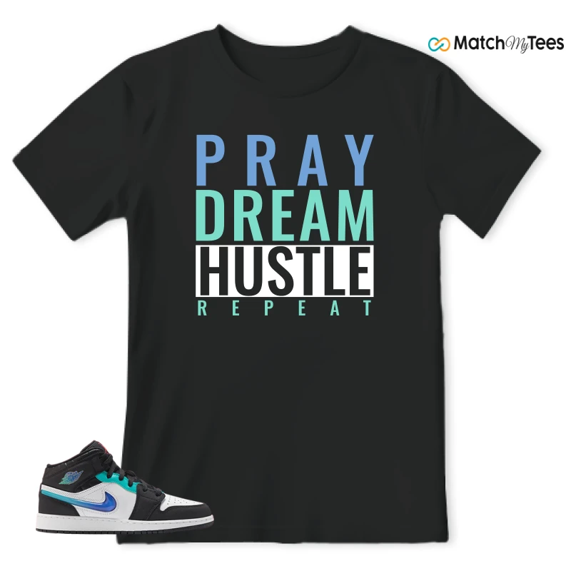 NIKE AIR JORDAN 1 MID RACING SNEAKER Matching Tees t-shirt