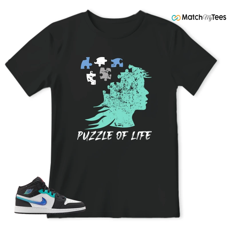 NIKE AIR JORDAN 1 MID RACING SNEAKER Matching Tees t-shirt