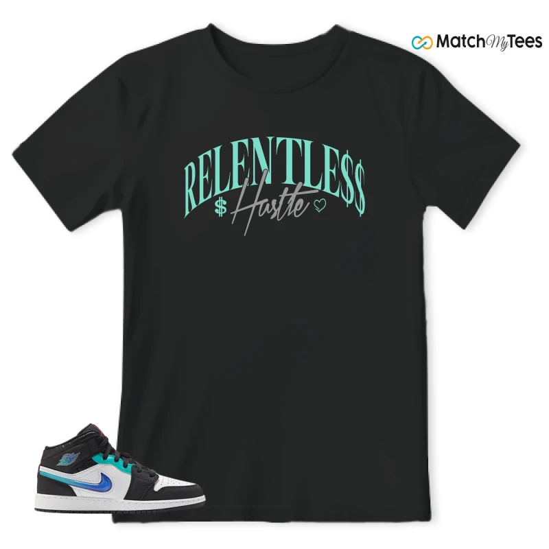 NIKE AIR JORDAN 1 MID RACING SNEAKER Matching Tees t-shirt