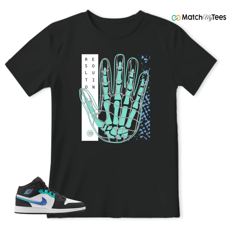 NIKE AIR JORDAN 1 MID RACING SNEAKER Matching Tees t-shirt