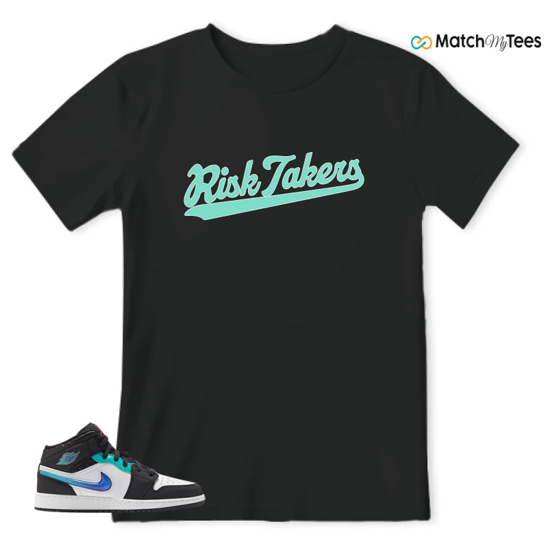 NIKE AIR JORDAN 1 MID RACING SNEAKER Matching Tees t-shirt