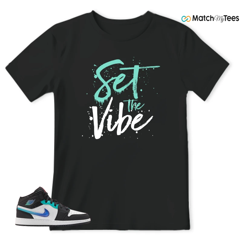 NIKE AIR JORDAN 1 MID RACING SNEAKER Matching Tees t-shirt