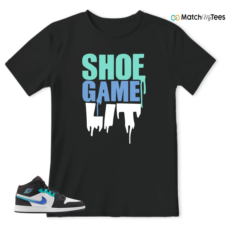 NIKE AIR JORDAN 1 MID RACING SNEAKER Matching Tees t-shirt