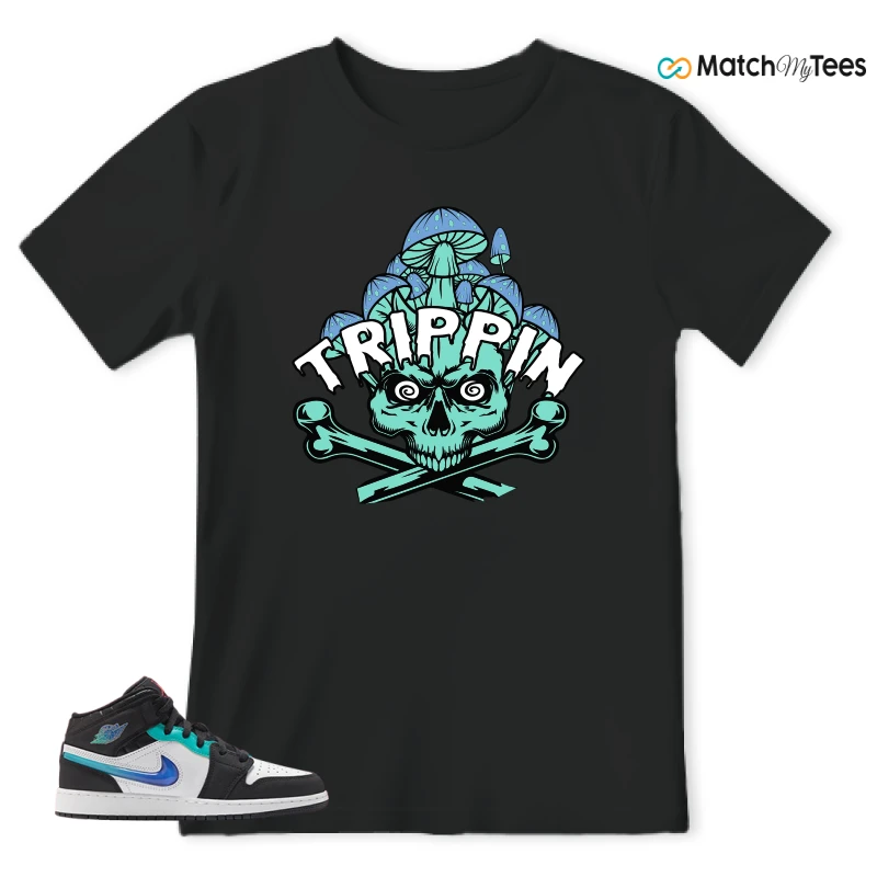 NIKE AIR JORDAN 1 MID RACING SNEAKER Matching Tees t-shirt