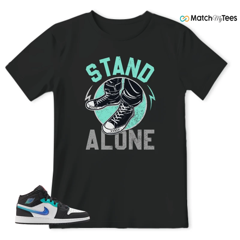 NIKE AIR JORDAN 1 MID RACING SNEAKER Matching Tees t-shirt