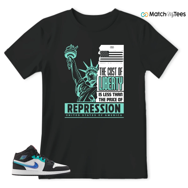 NIKE AIR JORDAN 1 MID RACING SNEAKER Matching Tees t-shirt