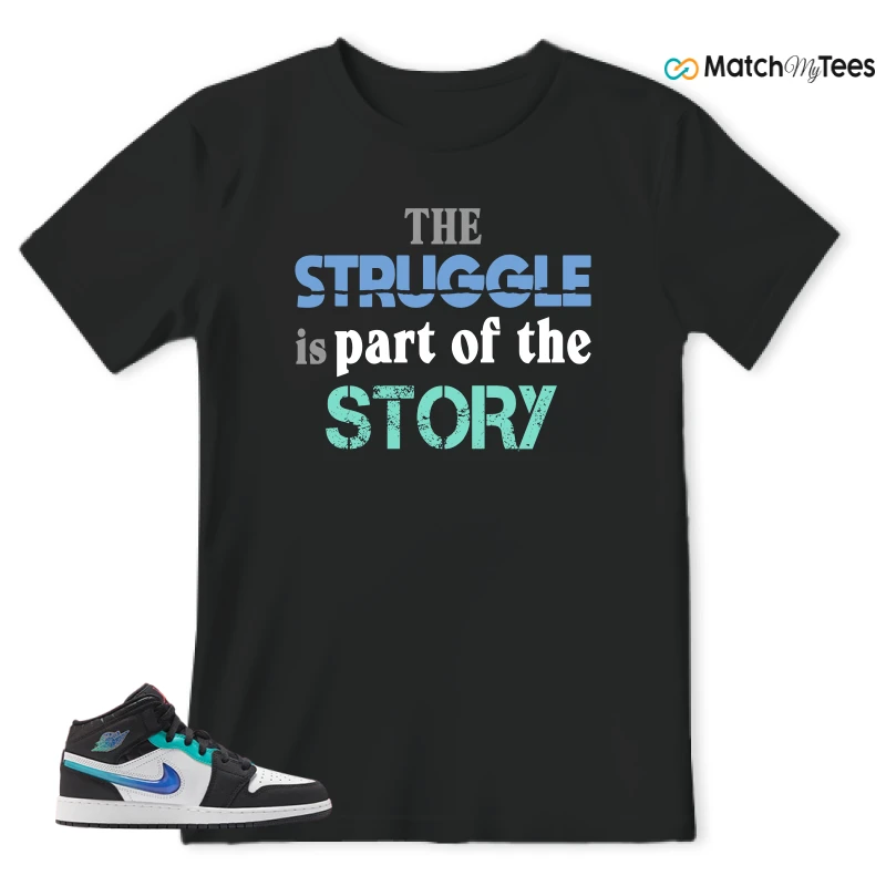NIKE AIR JORDAN 1 MID RACING SNEAKER Matching Tees t-shirt