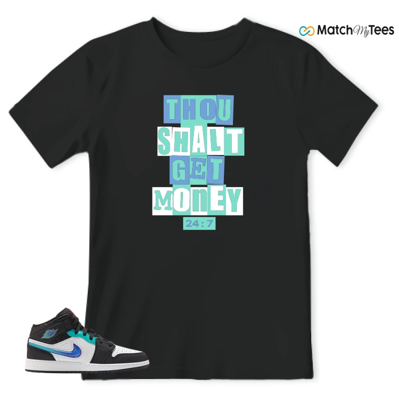 NIKE AIR JORDAN 1 MID RACING SNEAKER Matching Tees t-shirt