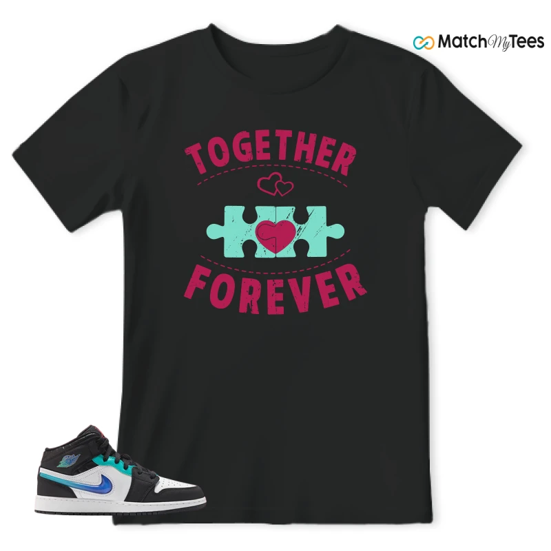 NIKE AIR JORDAN 1 MID RACING SNEAKER Matching Tees t-shirt
