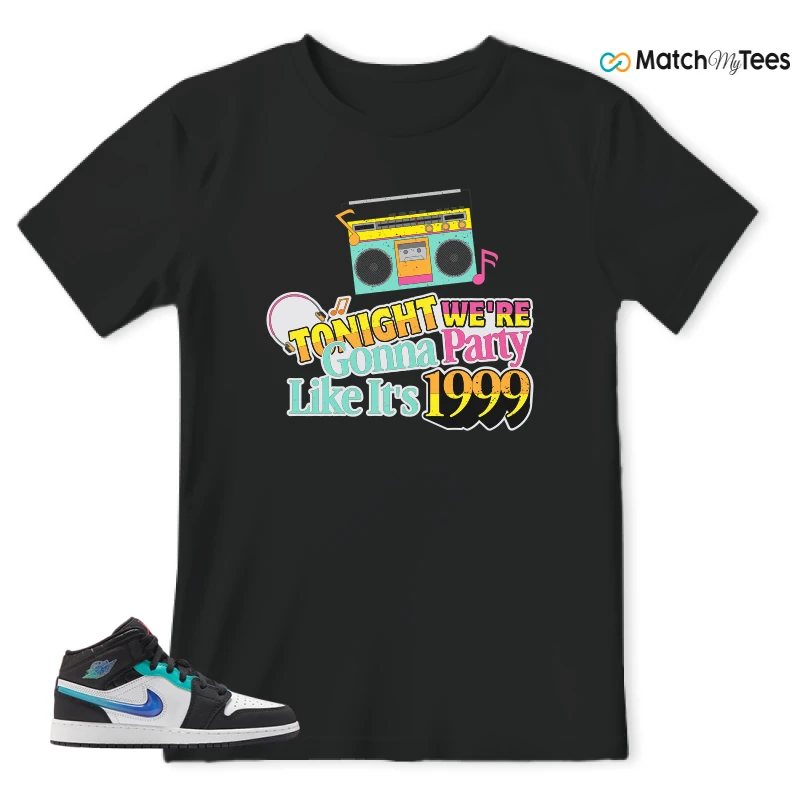 NIKE AIR JORDAN 1 MID RACING SNEAKER Matching Tees t-shirt