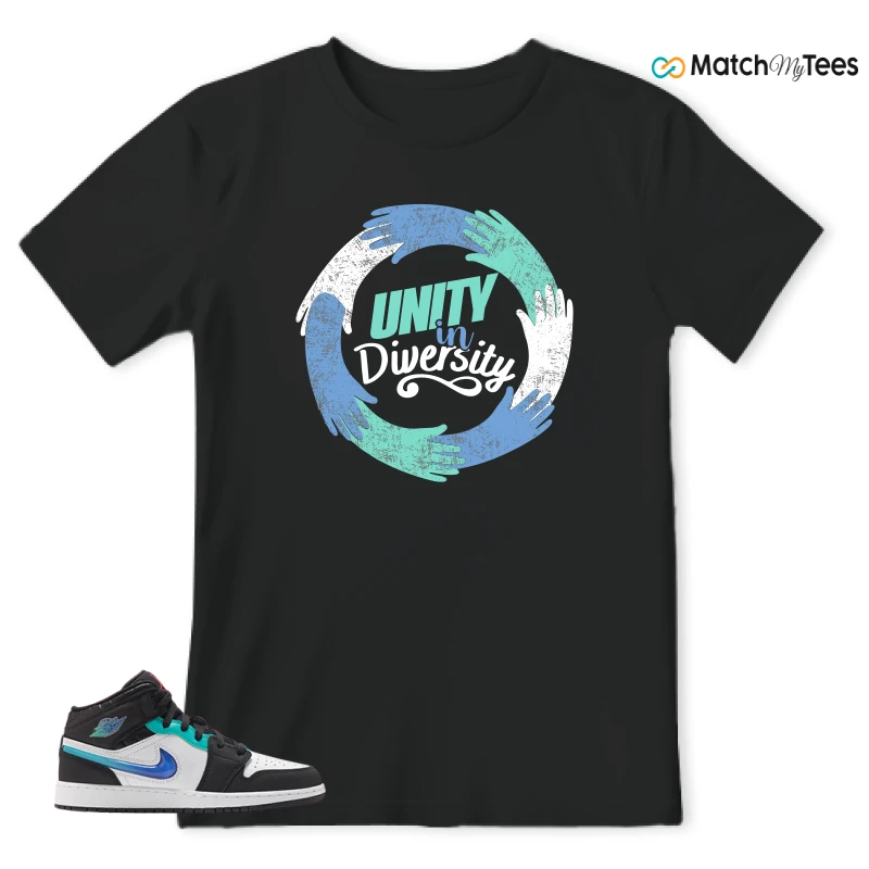 NIKE AIR JORDAN 1 MID RACING SNEAKER Matching Tees t-shirt