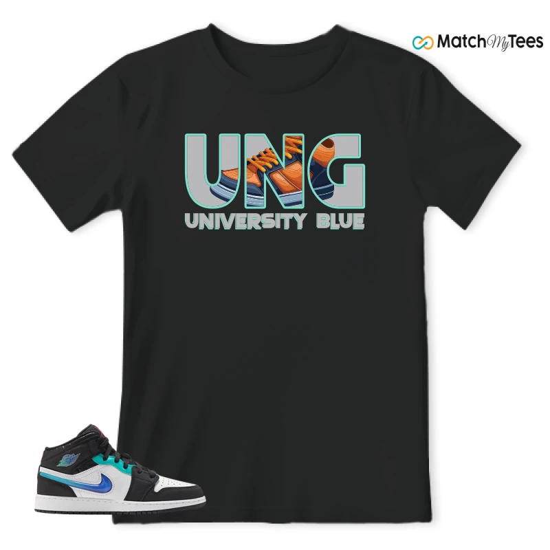 NIKE AIR JORDAN 1 MID RACING SNEAKER Matching Tees t-shirt