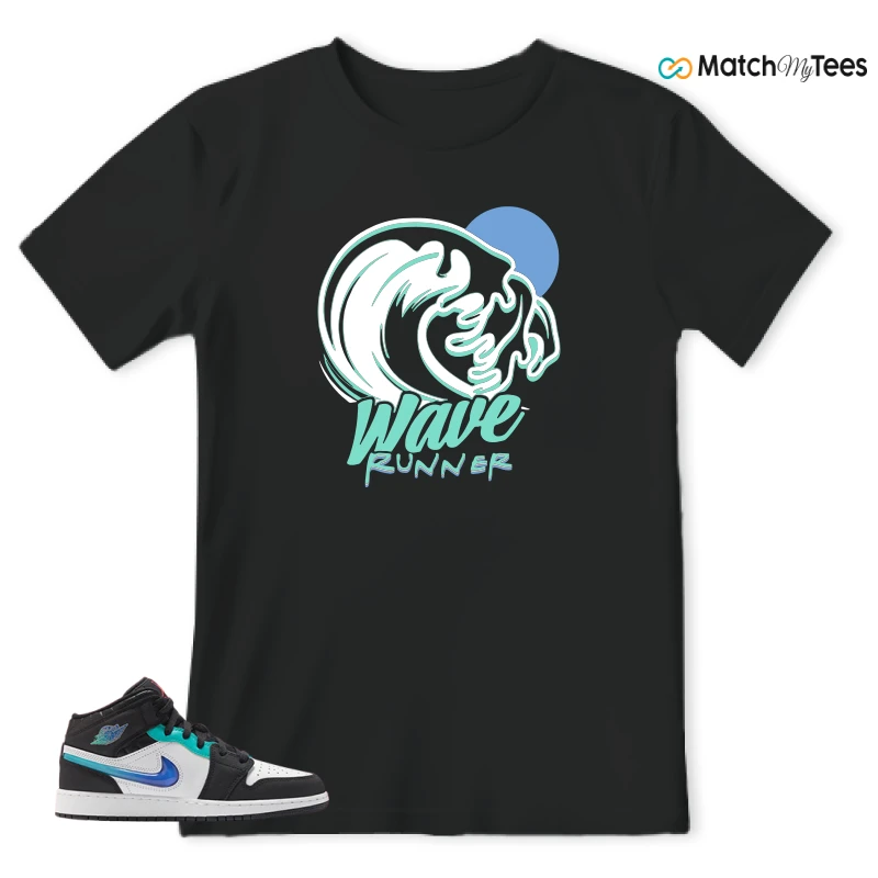 NIKE AIR JORDAN 1 MID RACING SNEAKER Matching Tees t-shirt