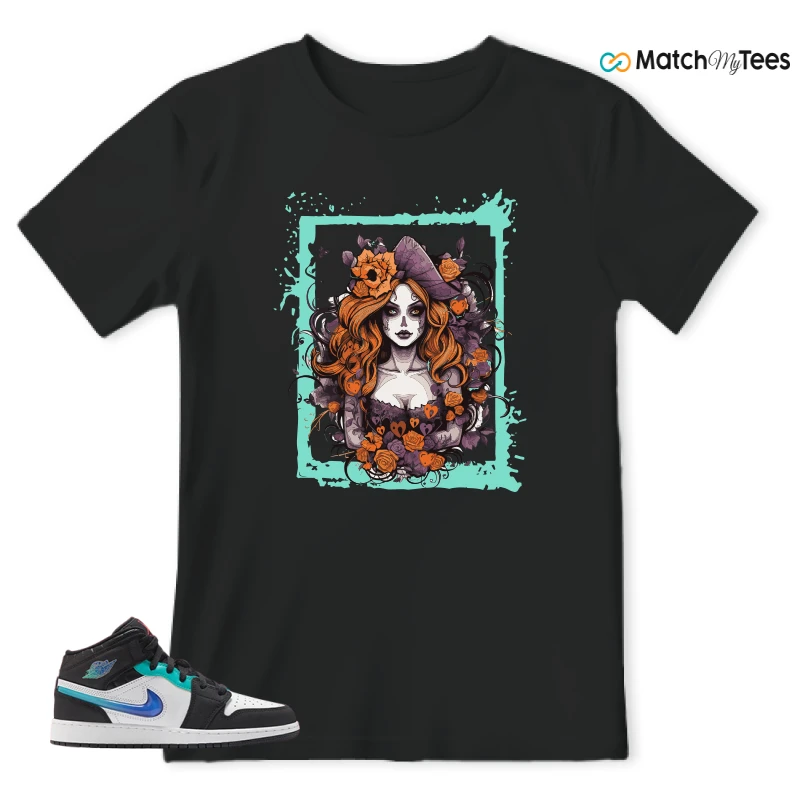NIKE AIR JORDAN 1 MID RACING SNEAKER Matching Tees t-shirt
