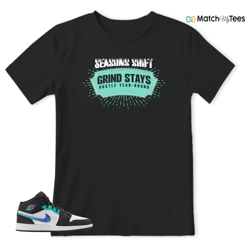 NIKE AIR JORDAN 1 MID RACING SNEAKER Matching Tees t-shirt