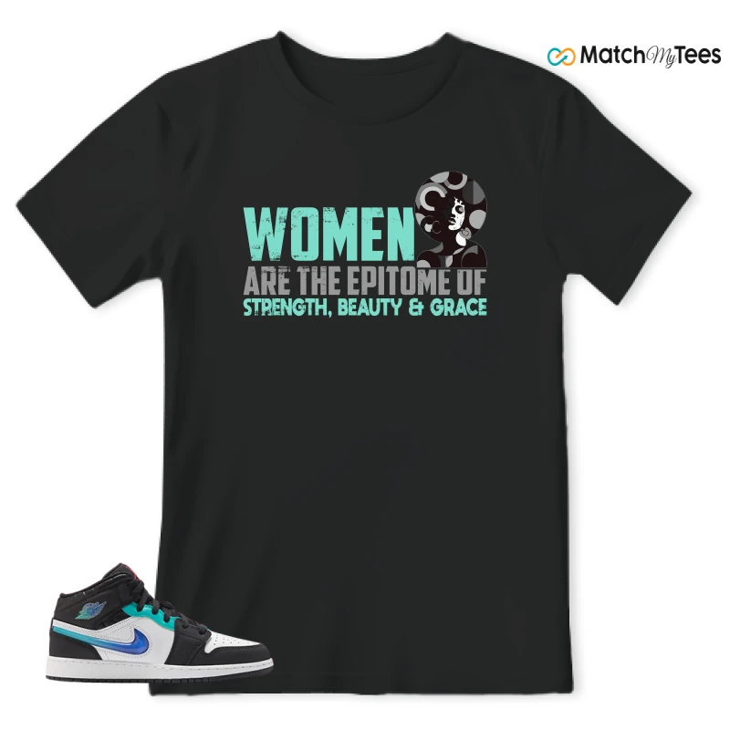 NIKE AIR JORDAN 1 MID RACING SNEAKER Matching Tees t-shirt